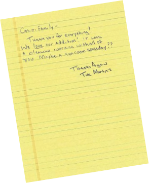 Casieri Construction Company Client Testimonial