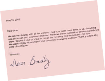 Casieri Construction Company Client Testimonial